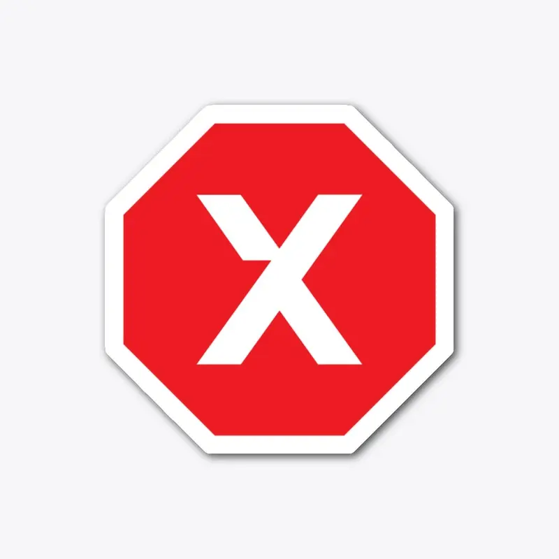 XYLE Stop Sign Sticker (Red)